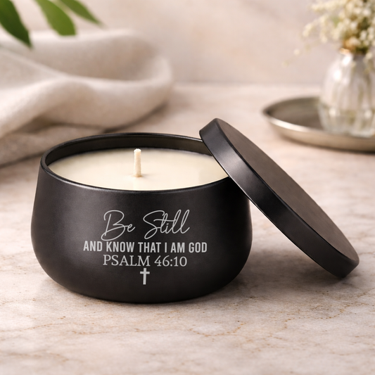 BE STILL AND KNOW CANDLE
