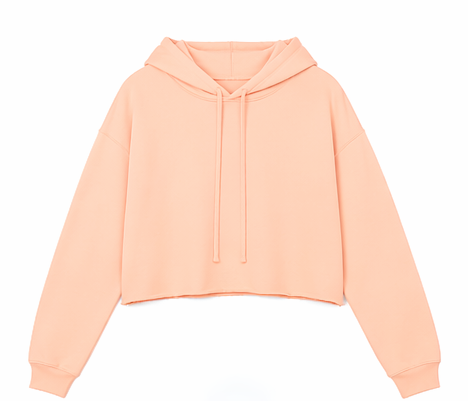 Cropped Fleece Hoodie